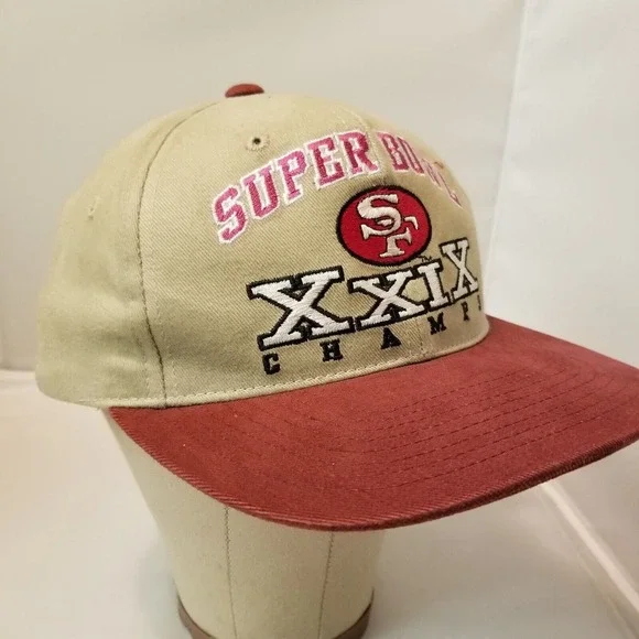 Vintage Super Bowl XXIX Chargers 49ers Hat American Needle Snap Back‎ Tan - Picture 16 of 16